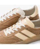 Baskets en cuir Choco Latte beige/blanc