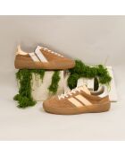 Baskets en cuir Choco Latte beige/blanc