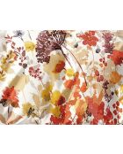 Parure de Couette imprimé Double Face + 2 Taies d'oreiller Volant Plat Piqué - 240x220 cm/2x(65x65 cm)