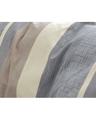 Parure de Couette imprimé Double Face + 2 Taies d'oreiller Volant Plat Piqué - 240x220 cm/2x(65x65 cm)