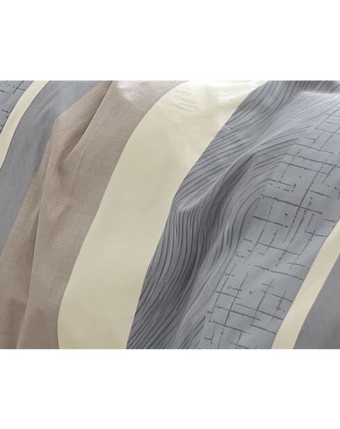 Parure de Couette imprimé Double Face + 2 Taies d'oreiller Volant Plat Piqué - 240x220 cm/2x(65x65 cm)