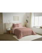 Parure de couette 3 pièces Duo Premium rose/rose - 240x220 cm