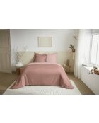 Parure de couette 3 pièces Duo Premium rose/rose - 240x220 cm