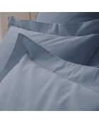 Federa in jeans blu Percalle