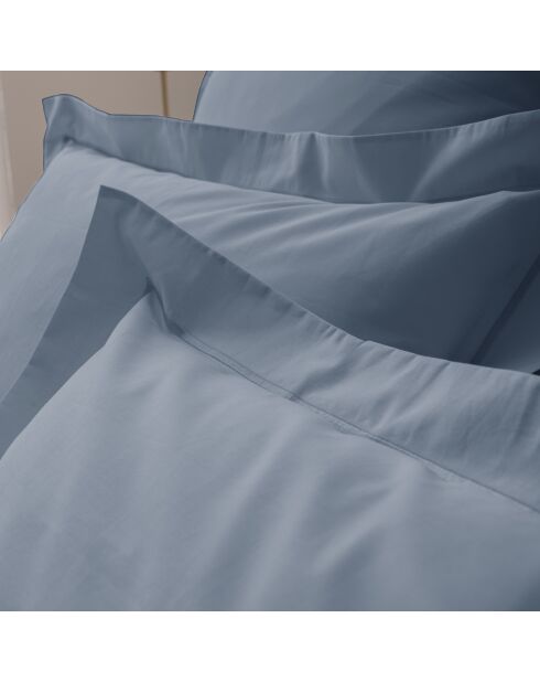 Federa in jeans blu Percalle