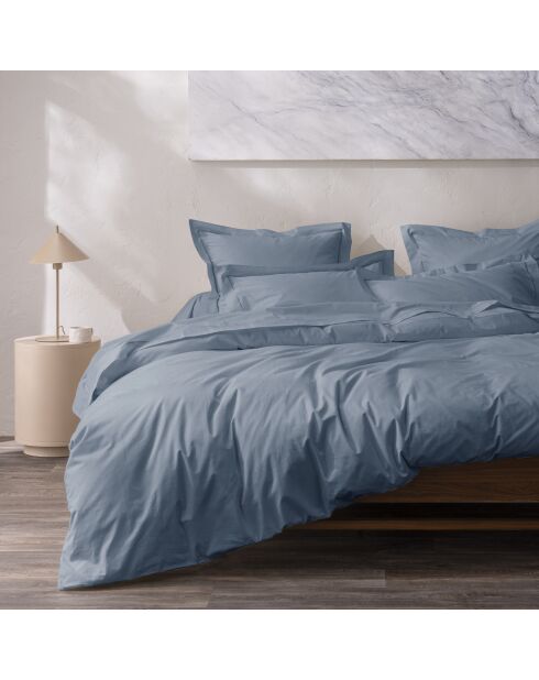Federa in jeans blu Percalle