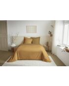 Parure de couette 3 pièces Duo Premium miel/caramel - 240x220 cm
