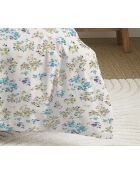Parure de Couette 2 Pieces tanya cyan - 140x200 cm