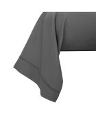 Taie de traversin Prestige graphite - 45x185 cm