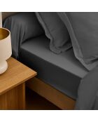 Taie de traversin Prestige graphite - 45x185 cm