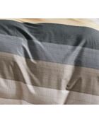 Set copripiumino bifacciale stampato + 2 federe con volant piatto trapuntato - 240x220 cm/2x (65x65 cm)