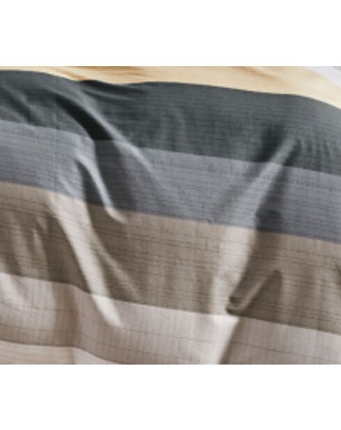 Set copripiumino bifacciale stampato + 2 federe con volant piatto trapuntato - 240x220 cm/2x (65x65 cm)