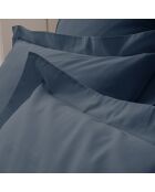 Federa in percalle blu inchiostro