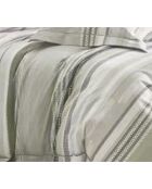 Set copripiumino bifacciale stampato + 2 federe con volant piatto trapuntato - 260x240 cm/2x (65x65 cm)