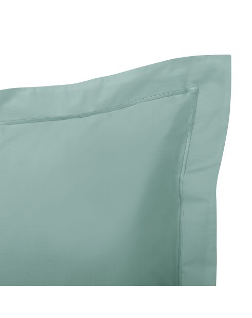 Federa in percalle celadon