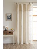 Verstellbarer Vorhang mit 8 Sandclips, 140 x 270 cm