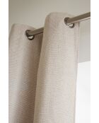 Tenda + 8 occhielli tortora - 140x240 cm