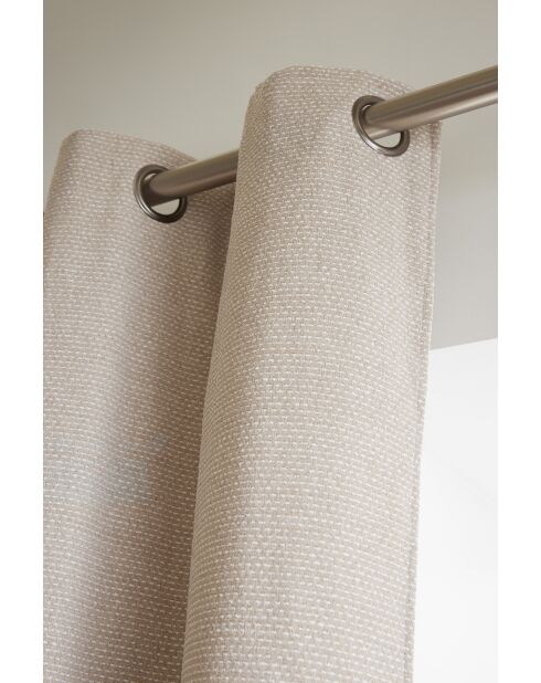 Tenda + 8 occhielli tortora - 140x240 cm
