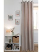 Tenda + 8 occhielli tortora - 140x240 cm