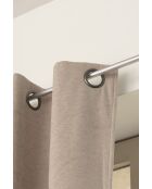 Tenda + 8 occhielli tortora - 140x240 cm