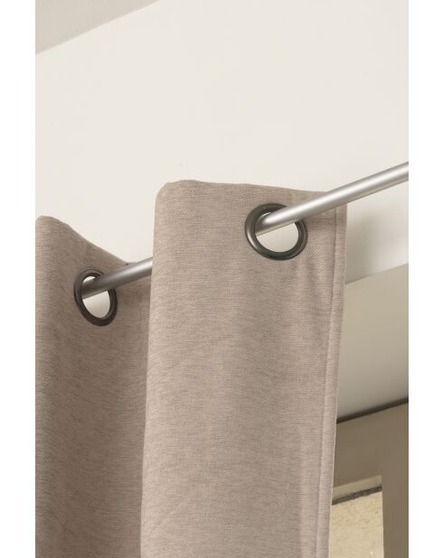 Tenda + 8 occhielli tortora - 140x240 cm
