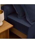 Taie de traversin Prestige bleu velours - 45x185 cm