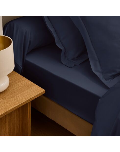 Taie de traversin Prestige bleu velours - 45x185 cm