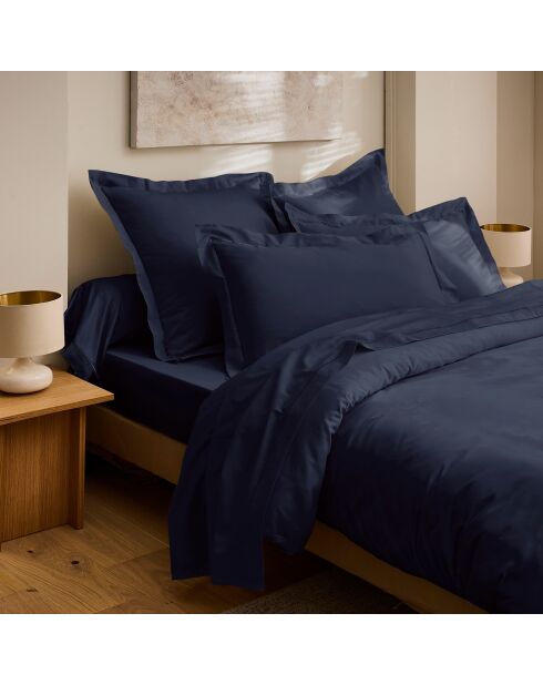 Taie de traversin Prestige bleu velours - 45x185 cm
