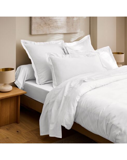 Taie de traversin Prestige blanc - 45x185 cm