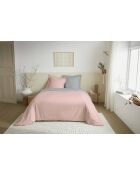 Parure de couette 3 pièces Duo Premium rose/nuage - 240x220 cm