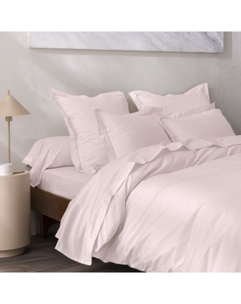 Housse de couette Percale rose - 260x240 cm