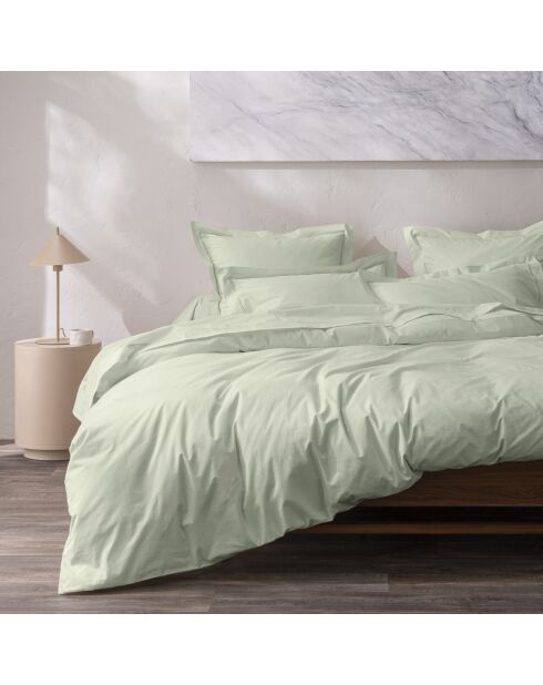 Housse de couette Percale vert d'eau - 240x220 cm