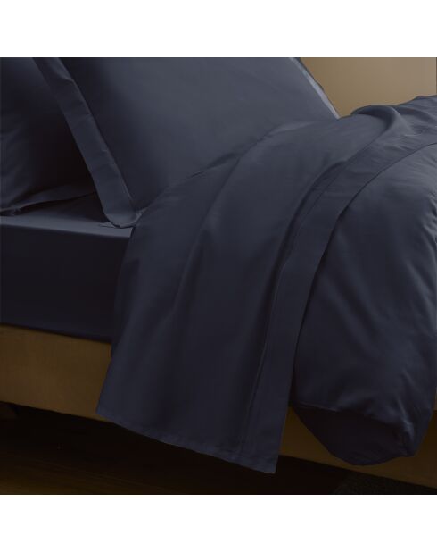 Drap Plat Prestige bleu velours