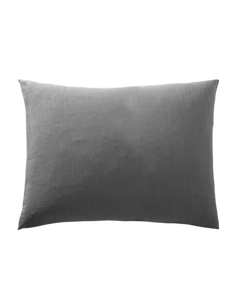 Federa per cuscino in garza di cotone ardesia - 50x70 cm