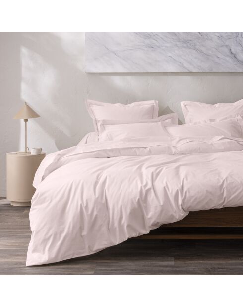 Housse de couette Percale rose - 240x220 cm