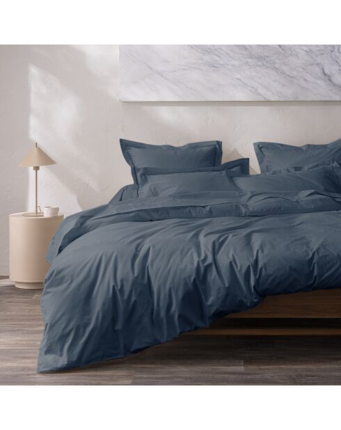 Housse de couette Percale bleu encre - 240x220 cm