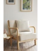 Cuscino rimovibile con bordo in sabbia - 50x50 cm
