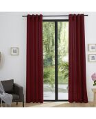 Paar Moonlight Eyelet Gordijnen - wijnkurk - 140x260 cm