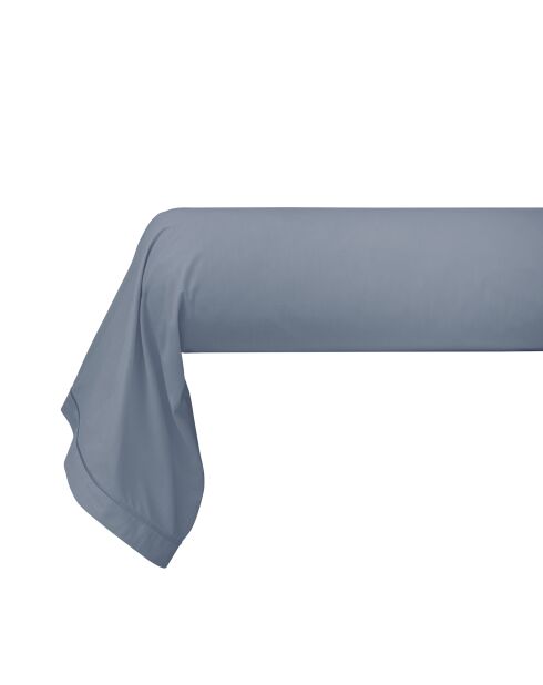 Taie de traversin Percale bleu jean - 45x185 cm