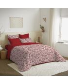 Pack Complet Housse de couette imprimé + Drap housse King Size berangerer ouge - 240x260 cm/180x200 cm
