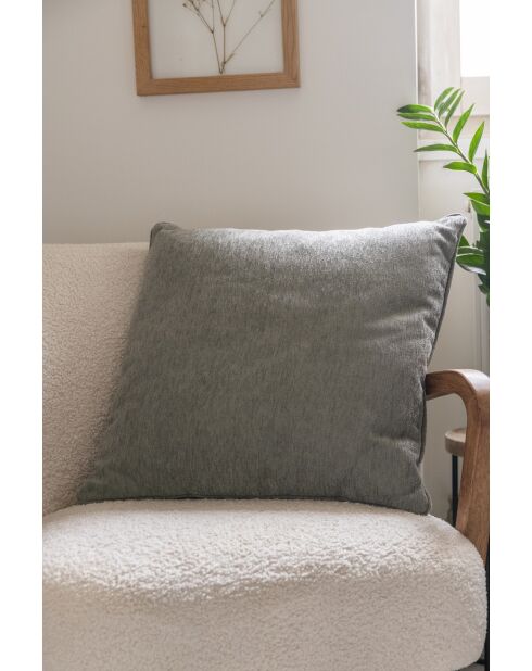 Cuscino rimovibile con profilo kaki - 50x50 cm