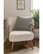 Cuscino rimovibile con profilo kaki - 50x50 cm