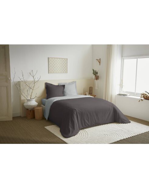Set copripiumino Duo Premium Slate/Cloud, 240 x 220 cm