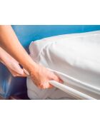 Protège Matelas Flanelle blanc - 200x200 cm