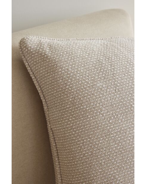 Cuscino rimovibile con bordino tortora - 50x50 cm