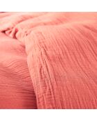 Pack Housse de couette Complet 3 Pièces Gaze de Coton blush - 140x200 cm