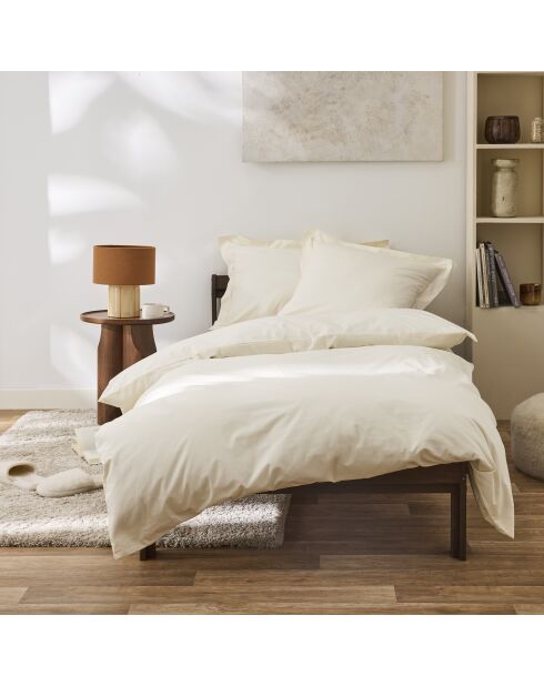 Housse de couette Percale ivoire - 140x200 cm