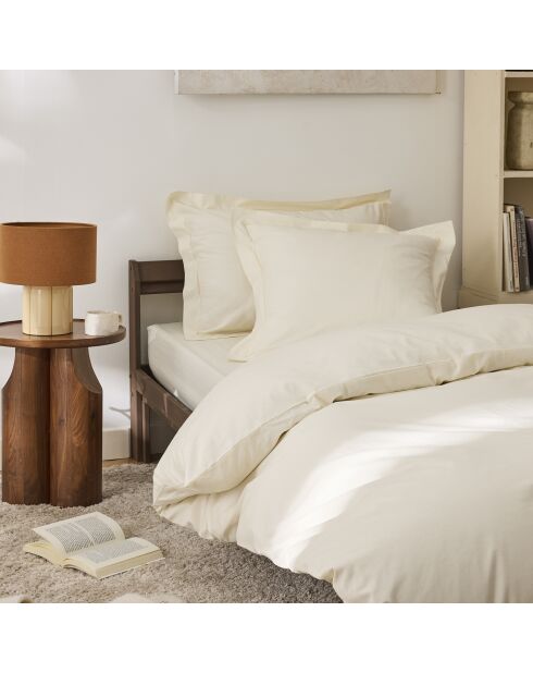 Housse de couette Percale ivoire - 140x200 cm