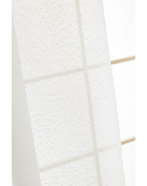 Verstellbarer Vorhang mit 8 elfenbeinfarbenen Clipringen — 140 x 270 cm