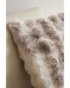 Cuscino sfoderabile stampato Astra taupe - 50x50 cm